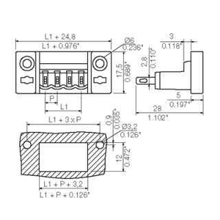 Штекерный соединитель печат SLDF 5.08 L/F 2 SN OR BX