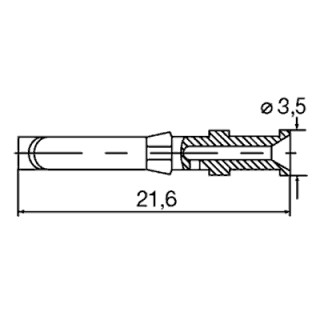 Штекерный соединитель печат HDC-C-HD-BM0.75-1.00AG