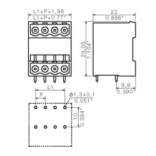 Штекерный соединитель печат SLD 5.08/10/90G 3.2SN OR BX