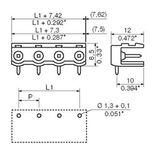 Штекерный соединитель печат SL 7.62/02/90 3.2SN OR BX