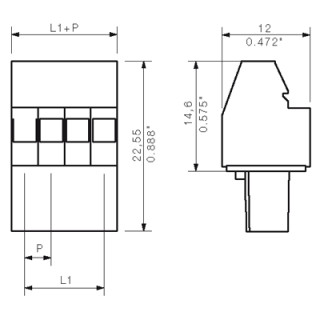 Штекерный соединитель печат BL 3.50/20/270 SN OR BX