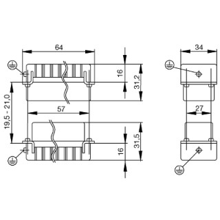 Промышленный разъём HDC HVE 3+2 MS