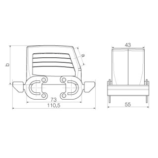 Корпус HDC 10B TSBO 1PG16G