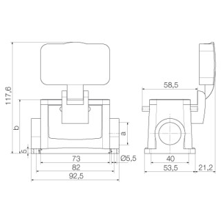 Корпус HDC 10B SDBO 2PG16G