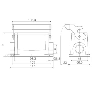 Корпус HDC 16B SLU 1PG21G