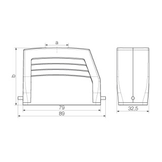 Корпус HDC 16A TOLU 1PG16G