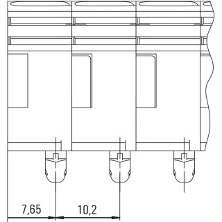 Проходная клемма ZDUB 2.5-2/4AN/RC BL