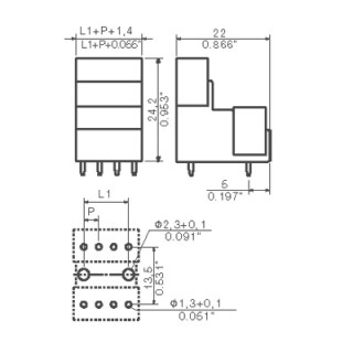 Штекерный соединитель печат SLD 3.5V/32/180G3.2AUOR