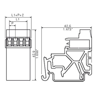 Штекерный соединитель печат SLAS 20B KF SN OR