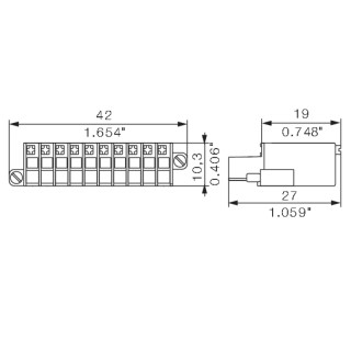 Штекерный соединитель печат BL-I/O 3.50/10FP SN BK BX