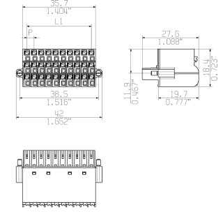 Штекерный соединитель печат BL-I/O 3.50/30F SN BK BX