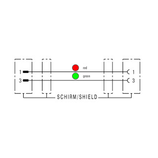 Шинный кабель FBC PA M12 M-FM 1.5M