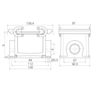 Корпус HDC 32B SBU 2M32G