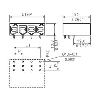 Штекерный соединитель печат SU 10.16HP/04/270G 3.5AG BK BX