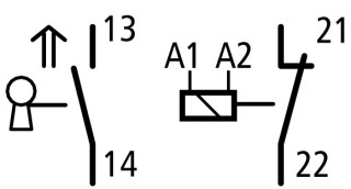 Концевой выключатель , 1НО +1 НЗ , базовый модуль, пружинная блокировка