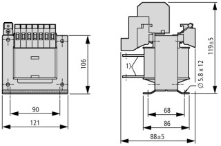 Однофазный трансформатор , 315 ВА , 400/24 В
