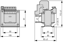 Однофазный трансформатор , 200 ВА , 400 /230 В