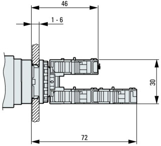 Кнопка аварийной остановки, D = 45 мм, отмена ключом, MS2-20