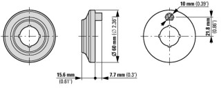 Светодиодное кольцо, LED, D = 60мм, 24 V AC/DC, желтый