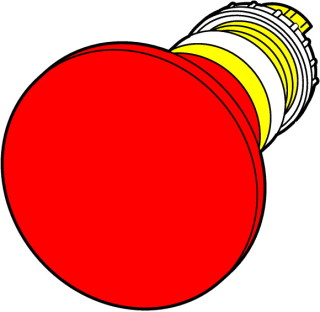 Кнопка аварийной остановки, D = 45 мм с подсветкой, отмена вытягиванием