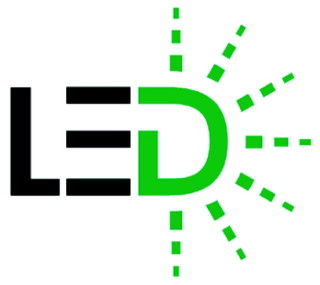 LED элемент плоский, зеленый