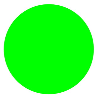 Кнопка плоская 30мм, зеленая