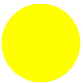 Кнопка плоская 30мм, желтая