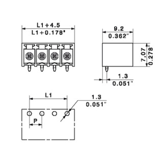 Штекерный соединитель печат SC-SMT 3.81/02/90G 3.2SN BK BX