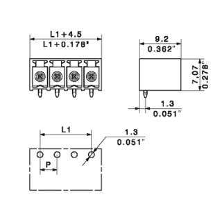 Штекерный соединитель печат SC-SMT 3.81/16/90G 3.2SN BK BX