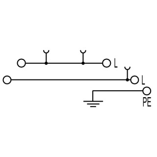 Распределительная клемма PDL 4/L/L/PE