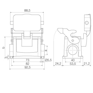 Корпус HDC 24D SDLU 1M25G