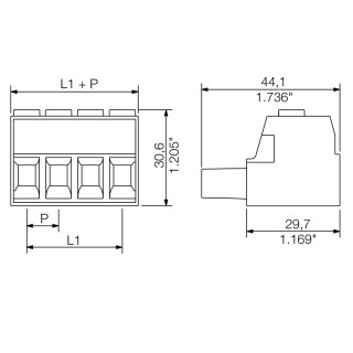 Штекерный соединитель печат BUZ 10.16HP/03/180 AG BK BX