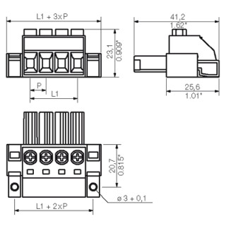 Штекерный соединитель печат BVZ 7.62HP/02/180FC SN BK BX
