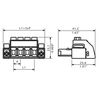 Штекерный соединитель печат BVZ 7.62HP/04/180SF SN BK BX