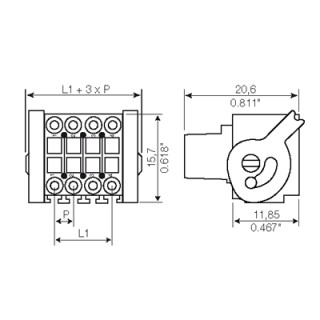 Штекерный соединитель печат B2L 3.50/16/180LHQV8 SN BK BX