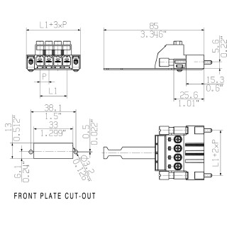 Штекерный соединитель печат SVZ 7.62HP/03/180RSH180C SN BK BX