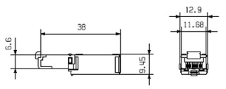 Матрица USB IE-PI-RJ45-TH