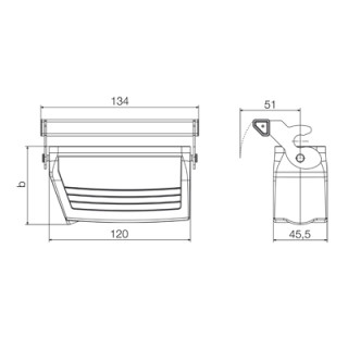 Корпус HDC 24B KLU 1M25G