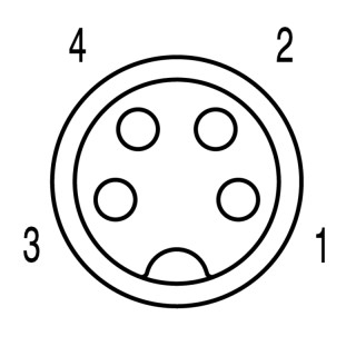 Шинный кабель SAIL-M8GM8G-4S-0.3U-SB