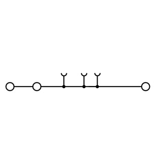 Проходная клемма A3C 6 BL