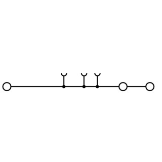 Проходная клемма A3C 4 BL