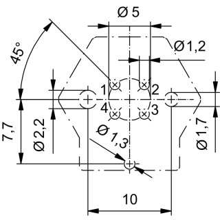 Гнездо произвольной сборки| SAIE-M12BB-4-F5.5TL