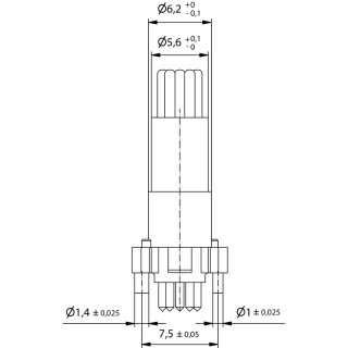 Гнездо произвольной сборки| SAID-M8S-5-THR