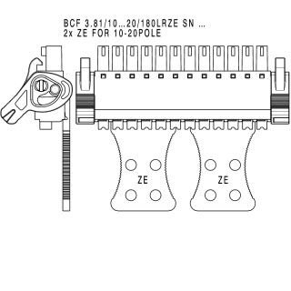 Штекерный соединитель печат BCF 3.81/06/180LRZE SN BK BX