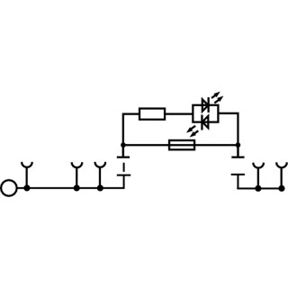 Клемма с предохранителем AAP21 4 FS 10-36V