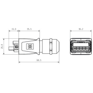 Матрица USB IE-PS-VAPM-5P-2.5