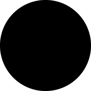 Кнопочный шильдик , плоский черный , пустой