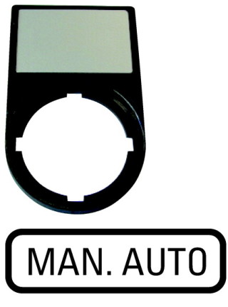 Шильдик "MAN-AUTO" с держателем 30х50, цвет черный