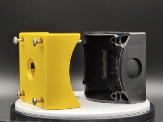 Корпус для поверхостного монтажа, для аварийной кнопки, цвет желтый