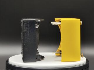 Корпус для поверхостного монтажа, для аварийной кнопки, цвет желтый